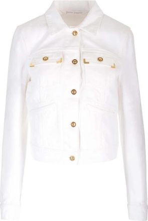 Palm Angels Jassen - Dames - Spijkerjassen - Wit - S - Jassen