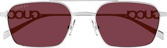 Gucci Sunglasses Gg1804 S 004 Silver/Red Women