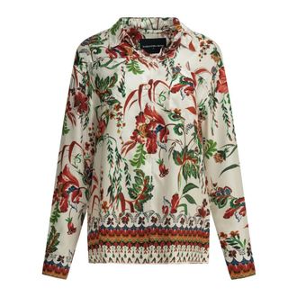 Samantha Sung Pyjamashirt - Dames - Blouses & Shirts - Veelkleurig - Maat: XS Zijde