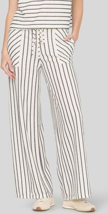 Project Social T Zadie Striped Wide Leg Pants in Ivorynavy at Nordstrom, Size X-Small