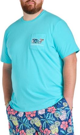 Vineyard Vines Big & Tall Forita Palms Whale Graphic Tee in Turqs at Nordstrom, Size 4X Big