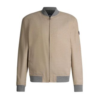 Joop Ribbed Blouson - Heren - Bomber jackets - Beige - XL - Wol - Jassen