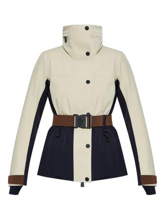 Moncler Ski-jack met ceintuur - Beige
