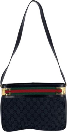 Gucci Gucci Vintage stoffen schoudertas (niet van toepassing)