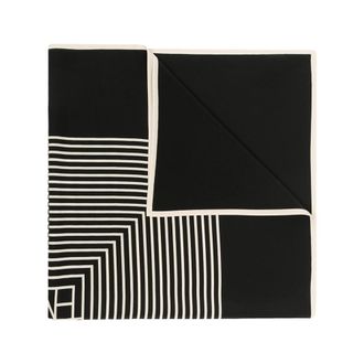Toteme Centered Monogram Silk Scarf