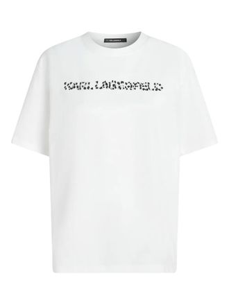 Karl Lagerfeld logo-detail T-shirt - White