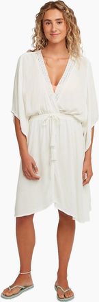 O'Neill Womens ONeill Womens Essentials Tokeena Cover Up Dress - White - Size: 10/8