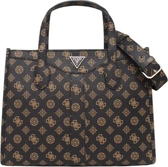 Guess Eco-leren Handtas met Afneembare Riem - Dames - Handtassen - Bruin - ONE Size - Leer - Tassen