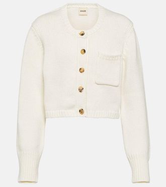 Khaite Lavan cropped cashmere cardigan