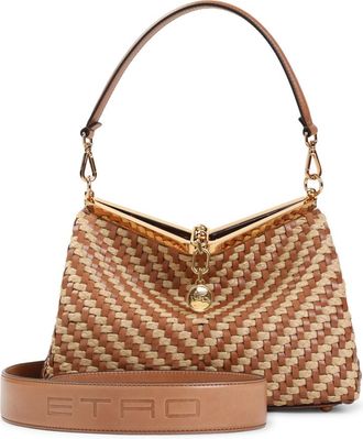 Etro Brown Vela Medium Shoulder Bag