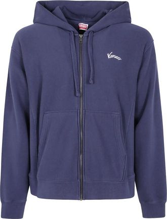 Kenzo Graphic-print Zip-up Hoodie
