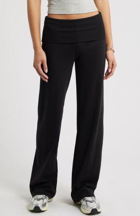 BP. Foldover Leggings in Black at Nordstrom, Size Xx-Small