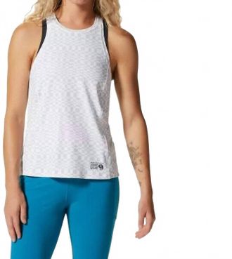 Mountain Hardwear Standard Crater Lake Tank Top In Checks Print