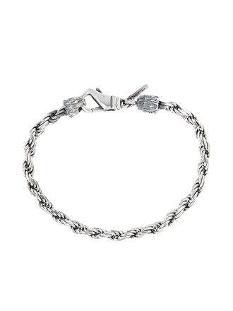 Emanuele Bicocchi rope-chain bracelet - men - Sterling Silver - M