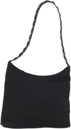 Ferragamo Pre-owned Shoulder Bags, female, Black, Size: ONE SIZE Pre-owned Nylon Shoulder Bag