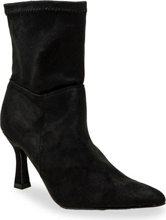 Chase + Chloe by Intouch Footwear Pointed Toe Leather Bootie in Black Suede at Nordstrom Rack, Size 7.5