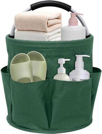 No Brand Esta Caja De Almacenamiento Plegable Cuenta Con Un Asa Y Seis Compartimentos, Lo Que La Hace Adecuada Para Uso En Interiores, Jardines, Ba&ntilde;os Y Autom&oacute;