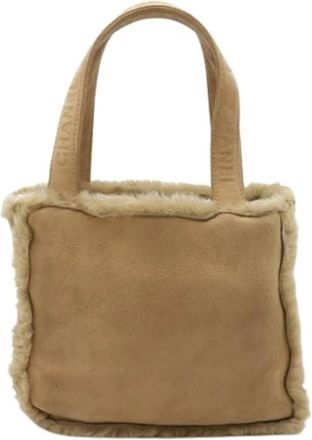 Chanel Pre-owned Mini Bags, female, Beige, Size: ONE SIZE Pre-owned Vintage Mini Tote