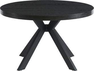 VENTE-UNIQUE.COM Mesa extensible efecto madera negro