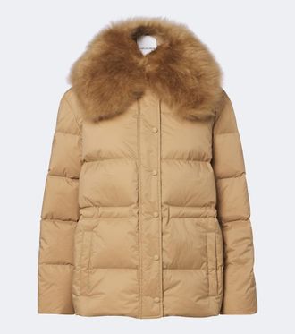 Yves Salomon Shearling-trimmed down jacket