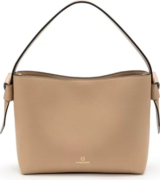 La Portegna Paulita Crossbody Bag Lightness in Taupe at Nordstrom