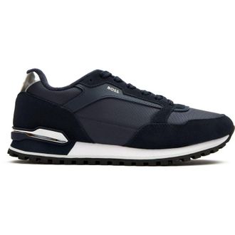 HUGO BOSS Mens Parkour Trainers - Blue Nylon - Size UK 10