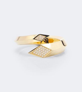 Versace Blade crystal-embellished cuff bracelet
