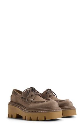 Sperry Top-Sider x MONSE Authentic Original 2-Eye Lug Boat Shoe in Khaki at Nordstrom, Size 8.5