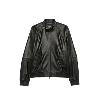 Dsquared2 Zip-up Leather Jacket