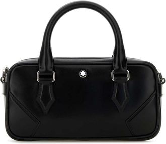 Montblanc Kleine Bowlingtas - Heren - Handtassen - Zwart - ONE Size - Leer - Tassen