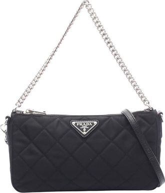 Prada Pre-owned Prada Tessuto Quilted Chain Satchel Ladies 7OVFFVRIELPJ4QW1