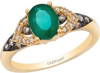Le Vian Ladies Center Stone Rings set in 14K Honey Gold