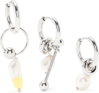 Justine Clenquet Palmer oorbellen set - Zilver