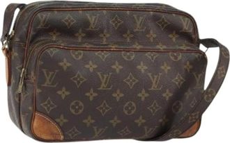 Louis Vuitton Pre-owned Cross Body Bags, female, Brown, Size: ONE SIZE Pre-owned Vintage Canvas Crossbody Bag