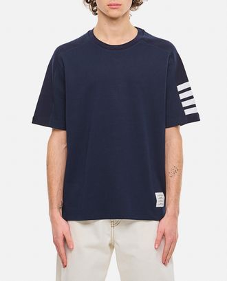 Thom Browne T-shirt In Cotone 4 Righe