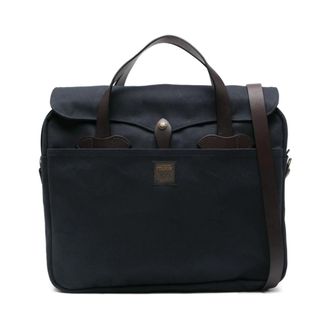 Filson Original Briefcase - Heren - Handtassen - Blauw - ONE Size - Leer - Tassen