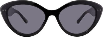 French Connection FC 25 62 BLK Smoke Cat Eye Ladies Sunglasses 10269916.LTS BLK
