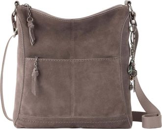 The Sak Lucia Crossbody Leather Bag in Mushroom Suede at Nordstrom