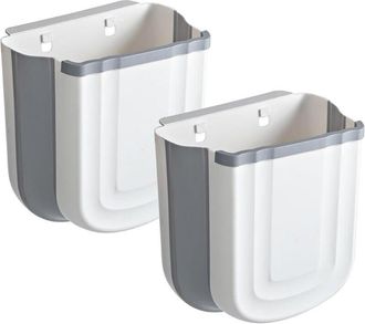OEM Poubelle Suspendue Pliable - Polypropyl&egrave;ne Pp - Pour Porte De Placard Ou Mur - Lot De 2