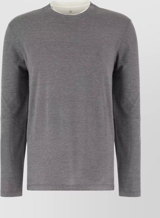 Brunello Cucinelli silk blend crew neck sweater