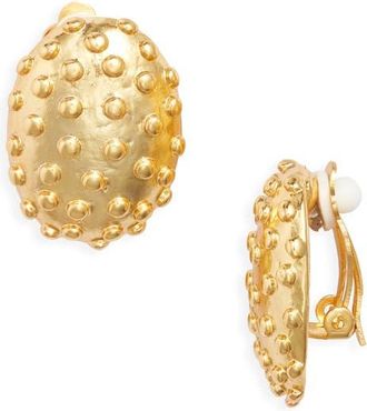 Karine Sultan Ladybug Clip-On Stud Earrings in Gold at Nordstrom