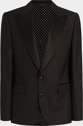 Dolce & Gabbana Virgin Wool-Blend Single-Breasted Blazer