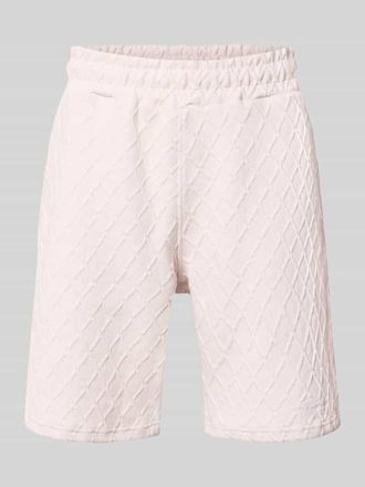Pegador Relaxed Fit Sweatshorts mit Strukturmuster Modell Jovren in Flieder, Gr&ouml;&szlig;e XXL
