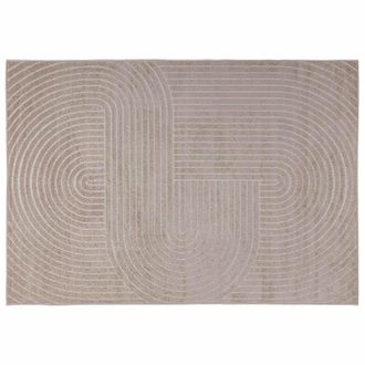 vidaXL Alfombras De &Aacute;rea Palmeras Beige 170 X 120 Cm Poli&eacute;ster Vidaxl