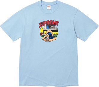 SUPREME Bedroom T-Shirt Powder Blue SS25T45-POWDER-BLUE