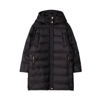 Busnel Jassen, Dames, Zwart, XS, Leer, Flisa Donsjas