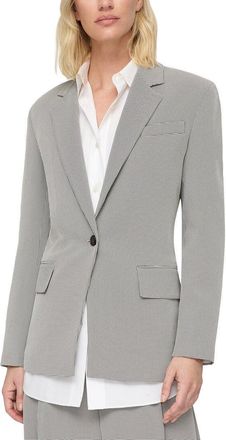 Lafayette 148 New York Structured Shoulder Fitted Blazer