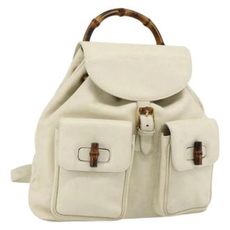 Gucci Pre-owned Backpacks, female, White, Size: ONE SIZE Pre-owned Vintage Backpack