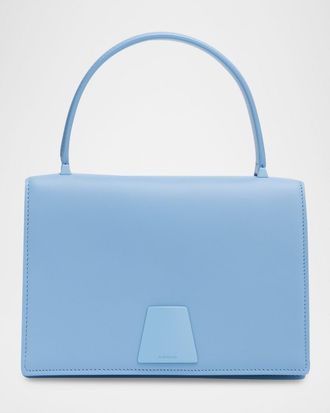 Akris Alice Small Leather Top-Handle Bag