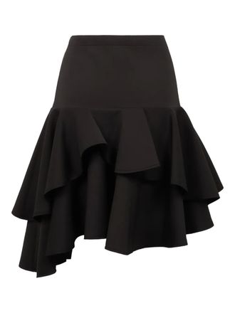 Des_Phemmes ruffled skirt - women - Fabric - 40 - Black